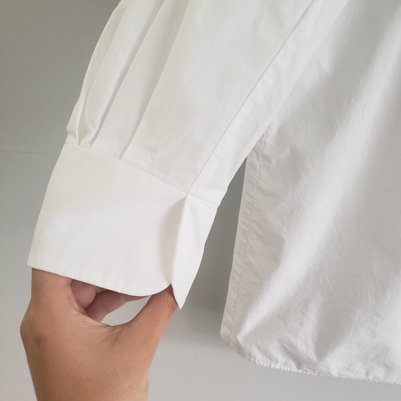 Sandro Guipure Lace Trim Cotton Top - Picture 5 of 9